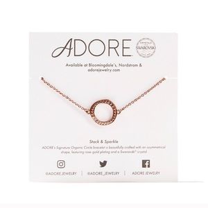 Adore By Swarovski Organic Circle Bracelet Rs Gold